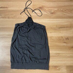 rhinestone halter blouse